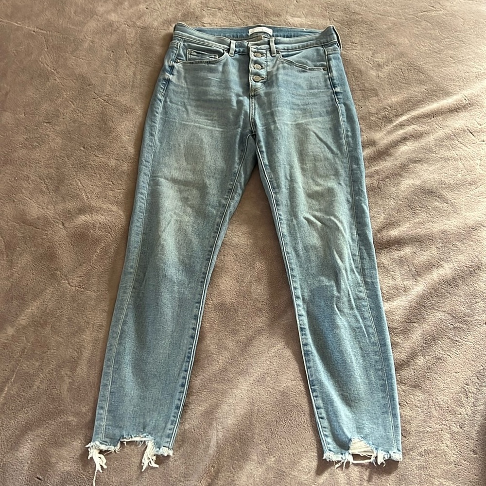 Loft High Waist Skinny Crop 27 4